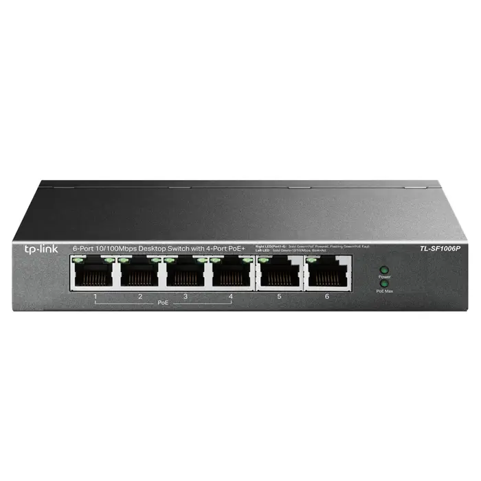 TP-Link TL-SF1006P 6 Port 10/100Mbps Yönetilemez Switch