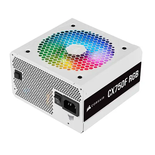 Corsair CX750F RGB White CP-9020227-EU 750W 80 Plus Bronze RGB Beyaz Full Modüler Power Supply