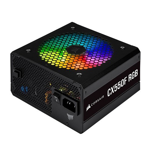 Corsair CX550F RGB CP-9020216-EU 550W 80 Plus Bronze RGB Siyah Full Modüler Power Supply