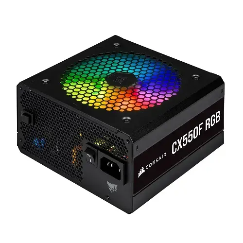 Corsair CX550F RGB CP-9020216-EU 550W 80 Plus Bronze RGB Siyah Full Modüler Power Supply