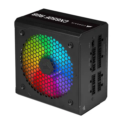 Corsair CX650F RGB CP-9020217-EU 650W 80 Plus Bronze RGB Siyah Full Modüler Power Supply