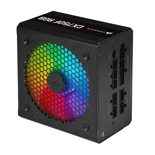 Corsair CX750F RGB CP-9020218-EU 750W 80 Plus Bronze RGB Siyah Full Modüler Power Supply