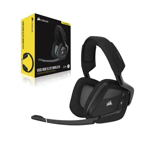 Corsair Void RGB Elite Carbon CA-9011201-EU 7.1 Surround Kablosuz Gaming (Oyuncu) Kulaklık