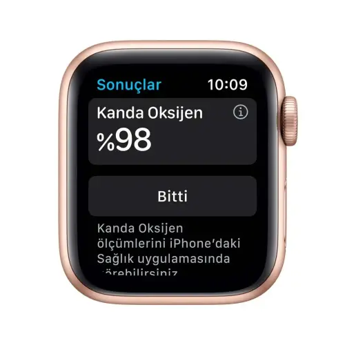 Apple Watch Seri 6 40mm GPS Gold Alüminyum Kasa ve Kum Pembesi Spor Kordon MG123TU/A