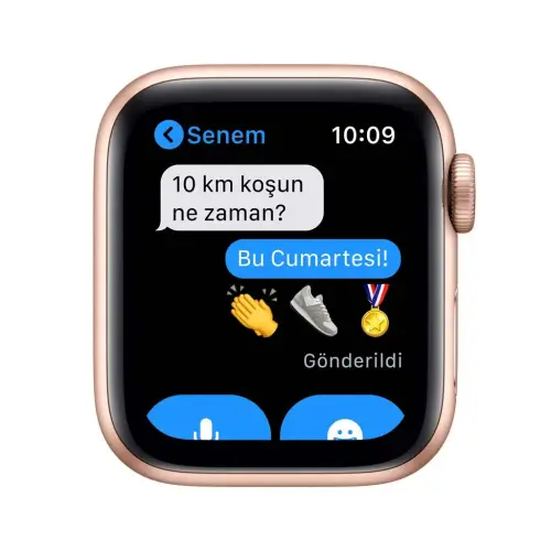 Apple Watch Seri 6 40mm GPS Gold Alüminyum Kasa ve Kum Pembesi Spor Kordon MG123TU/A