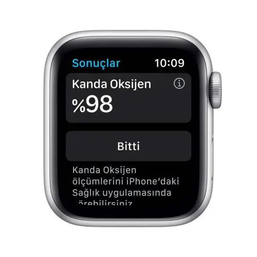 Apple Watch Seri 6 40mm GPS Silver Alüminyum Kasa ve Beyaz Spor Kordon MG283TU/A