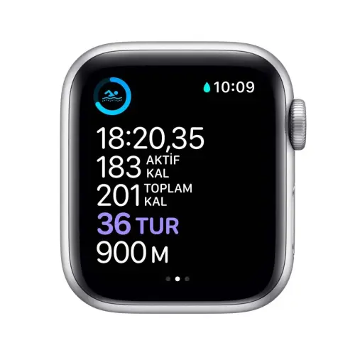 Apple Watch Seri 6 40mm GPS Silver Alüminyum Kasa ve Beyaz Spor Kordon MG283TU/A