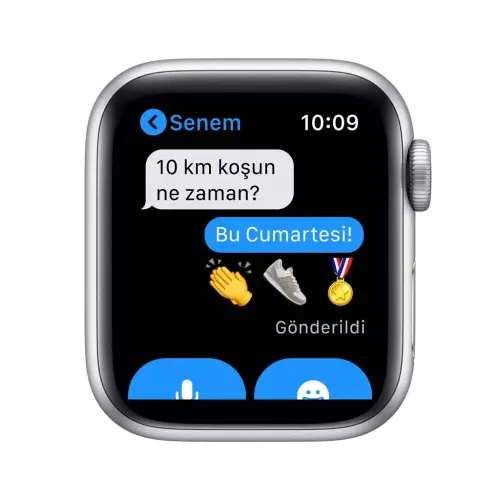 Apple Watch Seri 6 40mm GPS Silver Alüminyum Kasa ve Beyaz Spor Kordon MG283TU/A