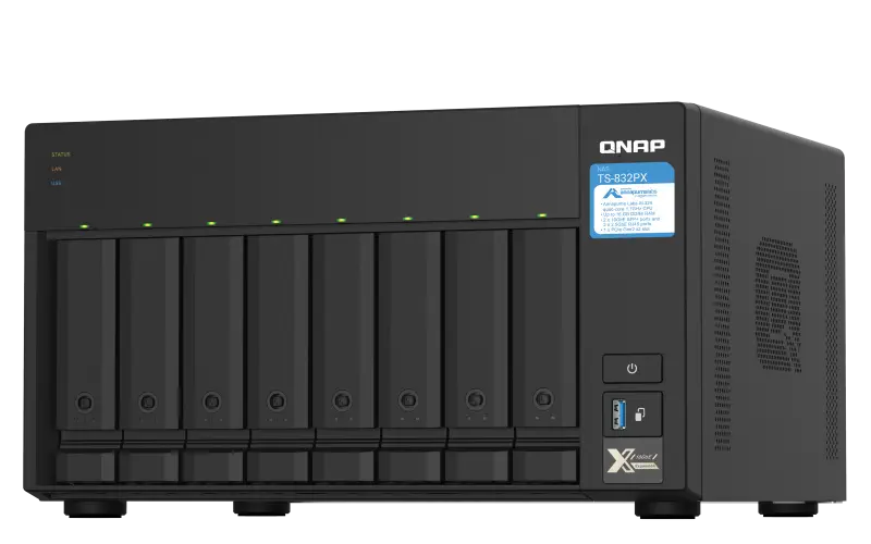 Qnap TS-832PX 4GB  8 Yuvalı Nas Depolama Ünitesi 