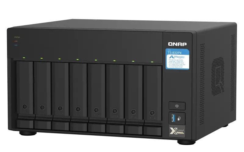 Qnap TS-832PX 4GB  8 Yuvalı Nas Depolama Ünitesi 
