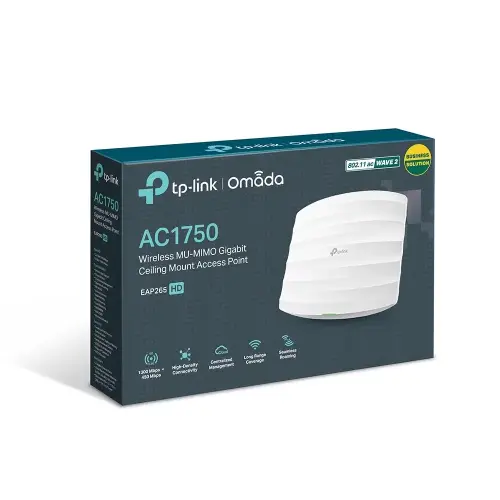 TP-Link EAP265 HD AC1750 Mbps Kablosuz Tavan Tipi Access Point