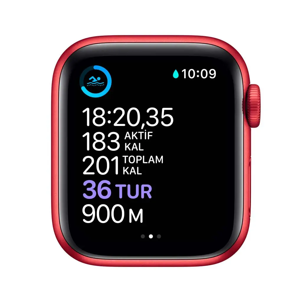 Apple Watch Seri 6 44mm GPS PRODUCT(RED) Alüminyum Kasa ve Kırmızı Spor Kordon M00M3TU/A