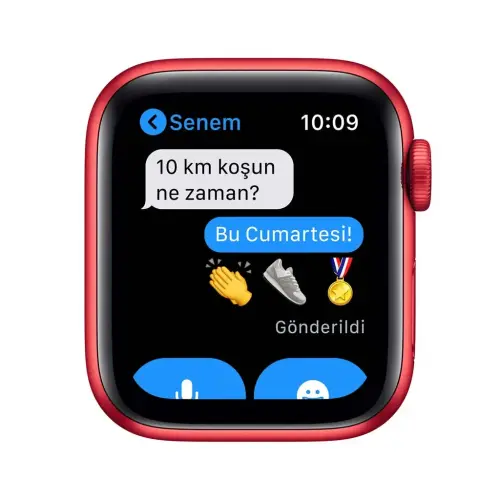  Apple Watch Seri 6 44mm GPS PRODUCT(RED) Alüminyum Kasa ve Kırmızı Spor Kordon M00M3TU/A