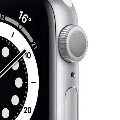  Apple Watch Seri 6 44mm GPS Silver Alüminyum Kasa ve Beyaz Spor Kordon M00D3TU/A
