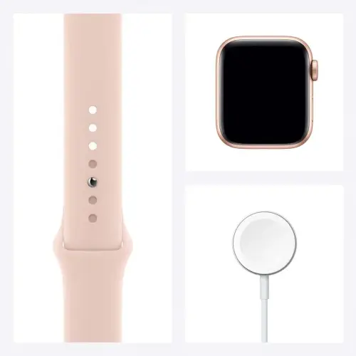 Apple Watch SE 40mm GPS Gold Alüminyum Kasa ve Kum Pembesi Spor Kordon MYDN2TU/A