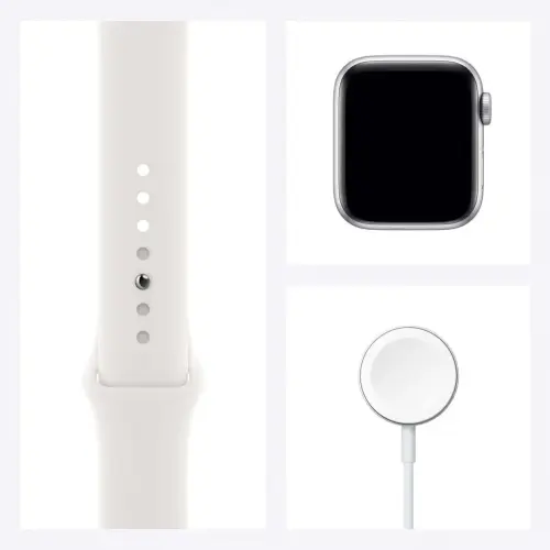 Apple Watch SE 40mm GPS Silver Alüminyum Kasa ve Beyaz Spor Kordon MYDM2TU/A