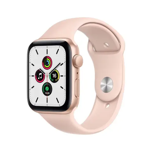 Apple Watch SE 44mm GPS Gold Alüminyum Kasa ve Kum Pembesi Spor Kordon MYDR2TU/A