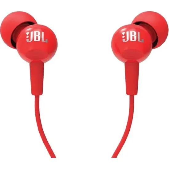 JBL C100SI Kırmızı Mikrofonlu Kulak İçi Kulaklık 