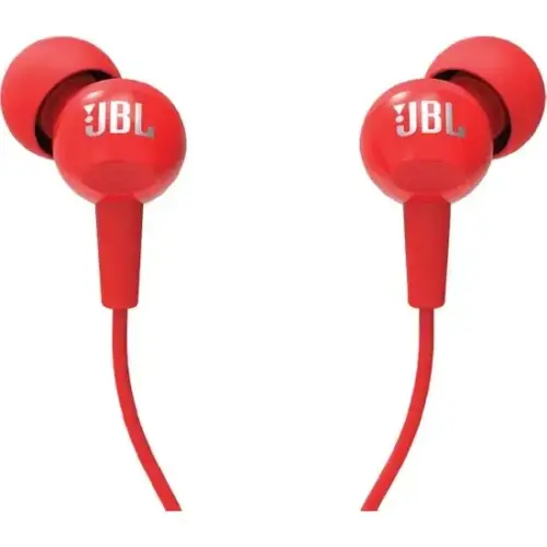 JBL C100SI Kırmızı Mikrofonlu Kulak İçi Kulaklık 