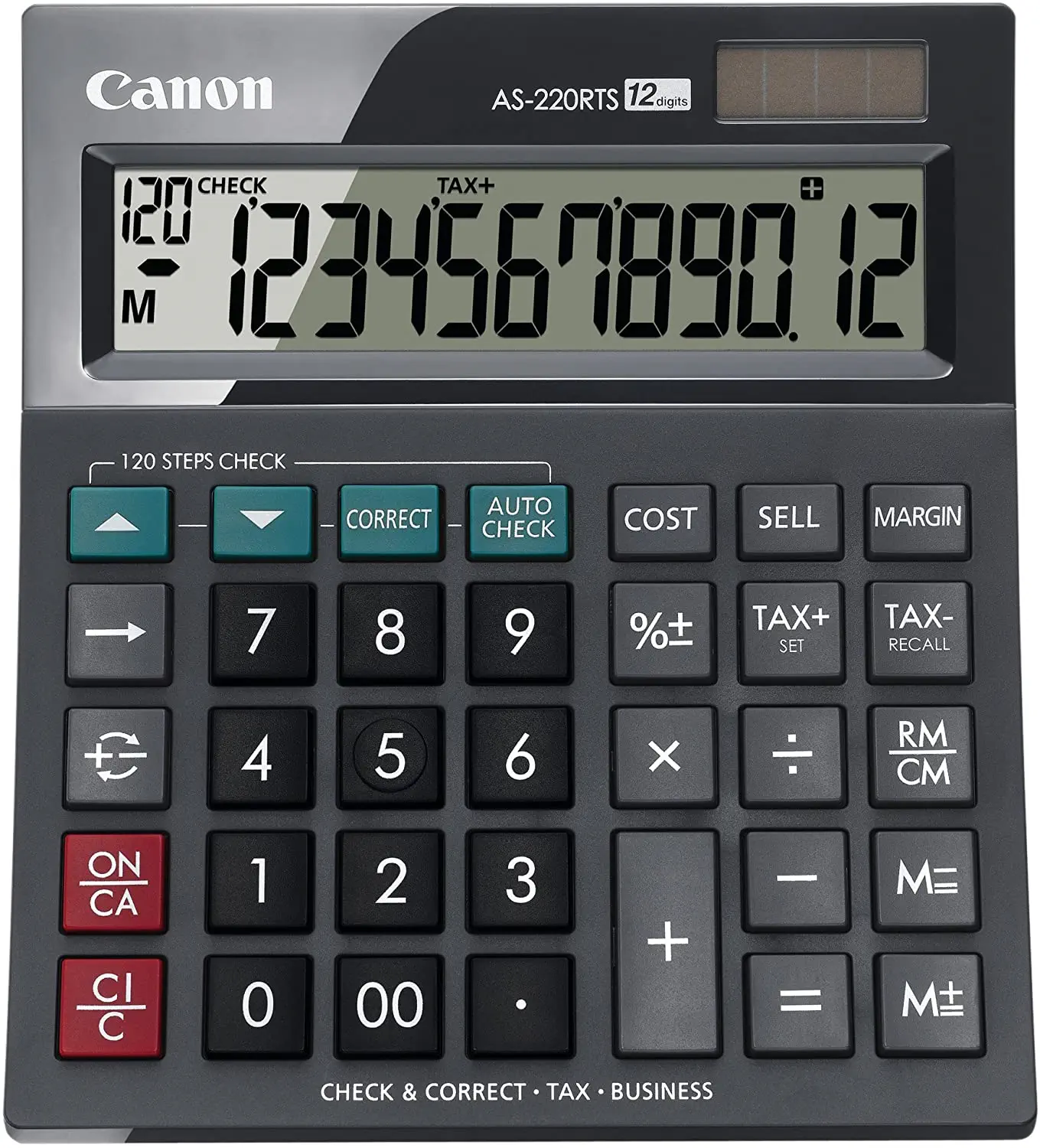 Canon AS-220RTS 12 Hane Masaüstü Hesap Makinesi