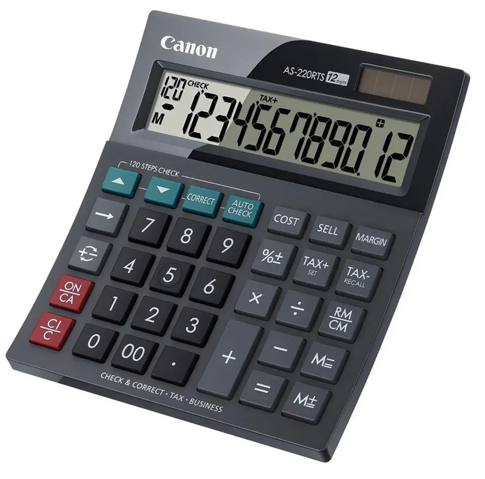 Canon AS-220RTS 12 Hane Masaüstü Hesap Makinesi