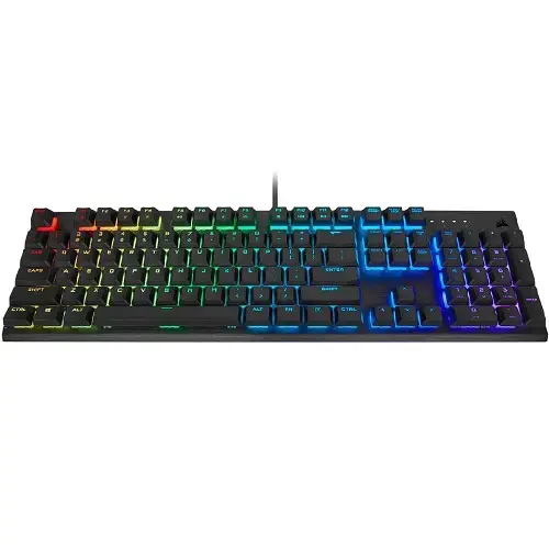 Corsair K60 RGB Pro Cherry Viola CH-910D019-TR TR Q Mekanik Kablolu Siyah Gaming Klavye