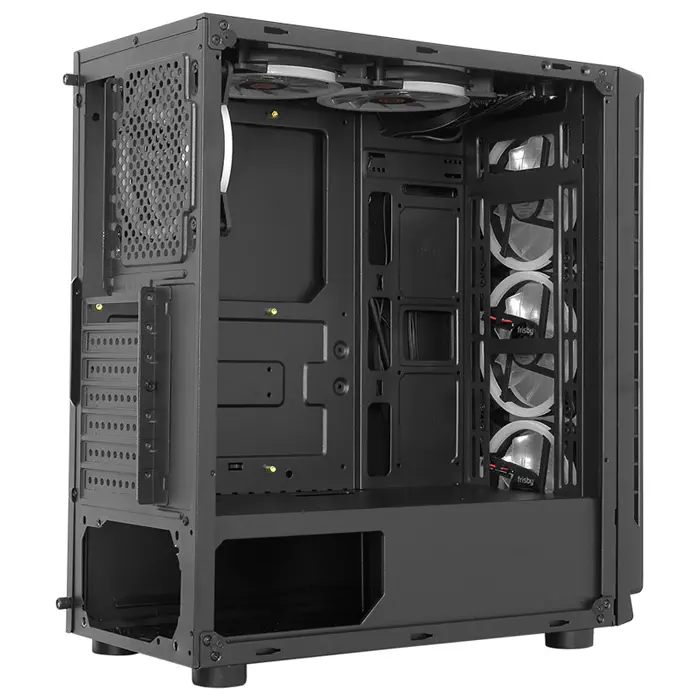 Frisby FC-9330G 600W 80Plus Bronze 6 x Dual Ring Fan Temperli Cam USB 3.0 ATX Mid-Tower Gaming (Oyuncu) Kasa