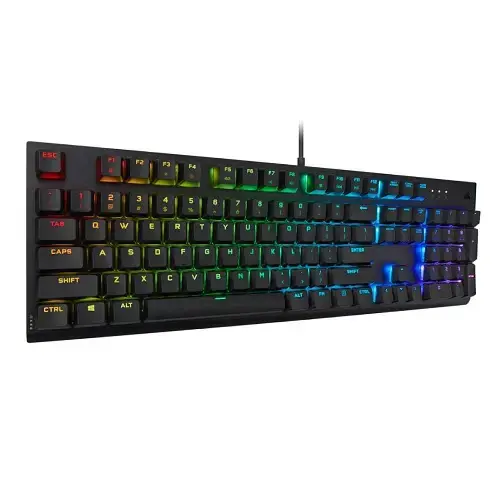 Corsair K60 RGB Pro Cherry MX Low Profile Speed CH-910D018-TR TR Q Mekanik Kablolu Siyah Gaming (Oyuncu) Klavye