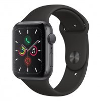 Apple Watch Seri 5 44mm GPS Space Grey Alüminyum Kasa ve Siyah Spor Kordon MWVF2TU/A