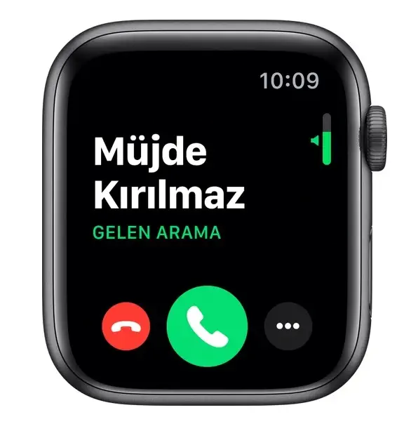Apple Watch Seri 5 44mm GPS Space Grey Alüminyum Kasa ve Siyah Spor Kordon MWVF2TU/A