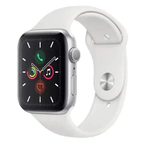Apple Watch Series 5 GPS 44 mm MWVD2TU/A Gümüş Rengi Alüminyum Kasa ve Spor Kordon Akıllı Saat