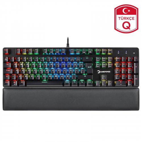 GamePower Ogre RGB Outemu Red Switch Türkçe Q USB Mekanik Gaming Klavye