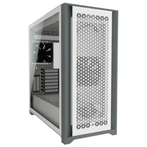 Corsair 5000D AirFlow CC-9011211-WW USB 3.1 Temperli Cam Beyaz E-ATX Mid-Tower Gaming (Oyuncu) Kasa