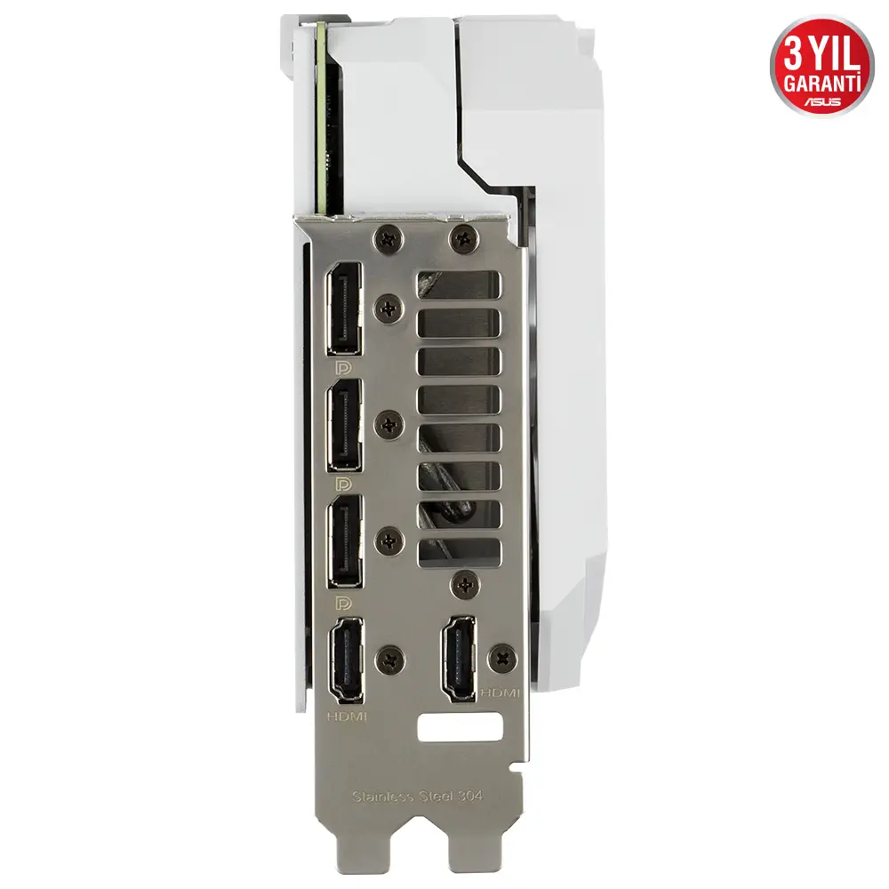Asus ROG Strix GeForce RTX 3070 OC White ROG-STRIX-RTX3070-O8G-WHITE 8GB GDDR6 256Bit DX12 Gaming (Oyuncu) Ekran Kartı