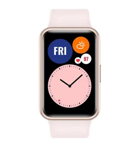Huawei Watch Fit 1.64″ AMOLED Ekran Suya Dayanıklı Pembe Akıllı Saat