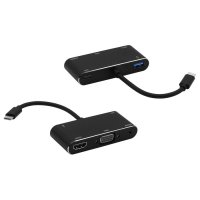 Frisby FA-7664TC USB Type-C - HDMI + VGA + SES + USB 3.0 + PD Şarj Adaptör