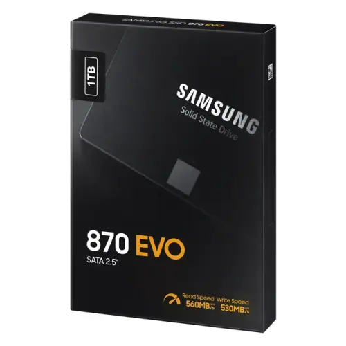 Samsung 870 EVO MZ-77E1T0BW 1TB 560/530MB/s 2.5″ SATA 3 SSD Disk