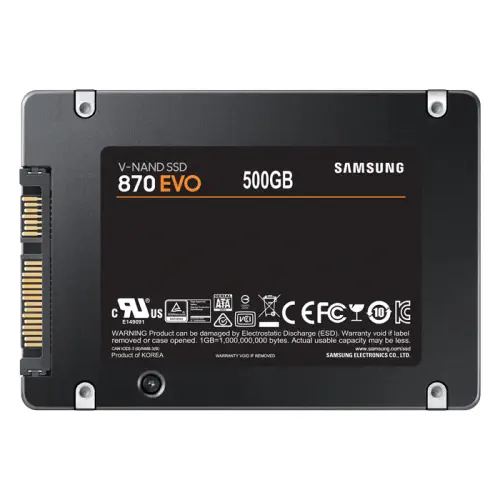 Samsung 870 EVO MZ-77E500BW 500GB 560/530MB/s 2.5″ SATA 3 SSD Disk