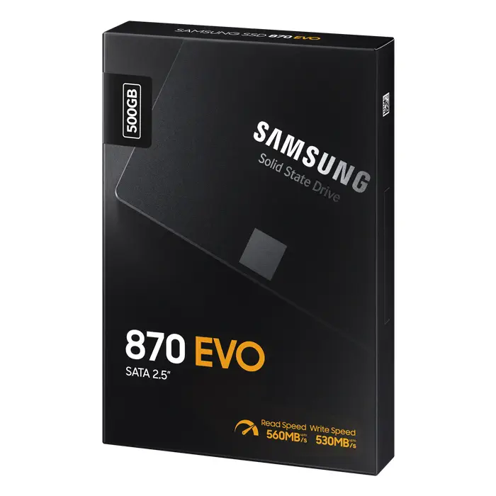 Samsung 870 EVO MZ-77E500BW 500GB 560/530MB/s 2.5″ SATA 3 SSD Disk