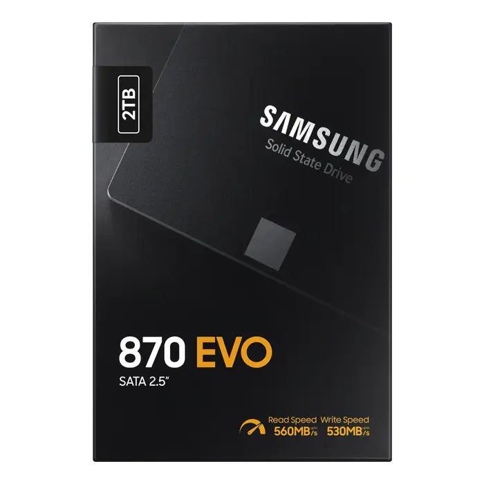 Samsung 870 EVO MZ-77E2T0BW 2TB 560/530MB/s 2.5″ SATA 3 SSD Disk