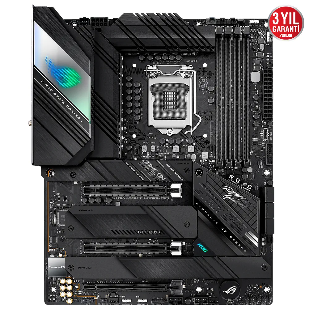 Asus ROG Strix Z590-F Gaming WIFI Intel Z590 Soket 1200 DDR4 5333(OC)MHz ATX Gaming (Oyuncu) Anakart