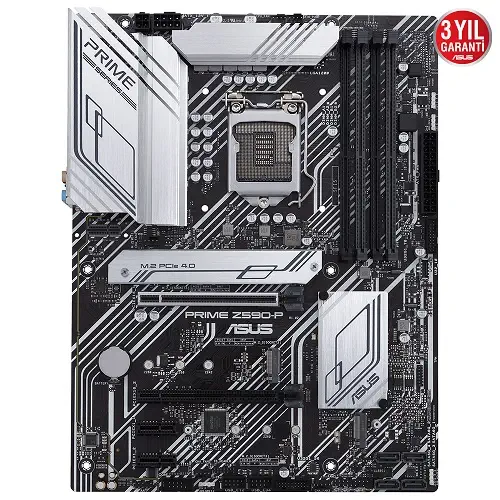Asus Prime Z590-P Intel Z590 Soket 1200 DDR4 5133(OC)MHz ATX Gaming (Oyuncu) Anakart