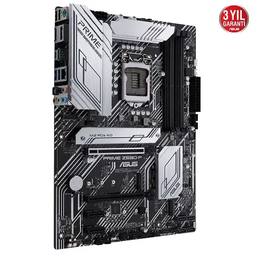 Asus Prime Z590-P Intel Z590 Soket 1200 DDR4 5133(OC)MHz ATX Gaming (Oyuncu) Anakart