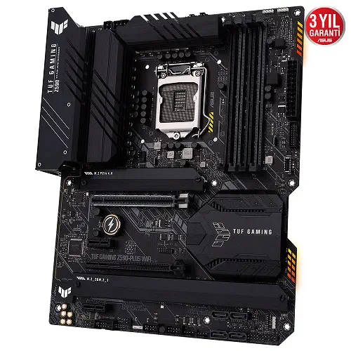Asus TUF Gaming Z590-PLUS WIFI Intel Z590 Soket 1200 DDR4 5133(OC)MHz ATX Gaming (Oyuncu) Anakart