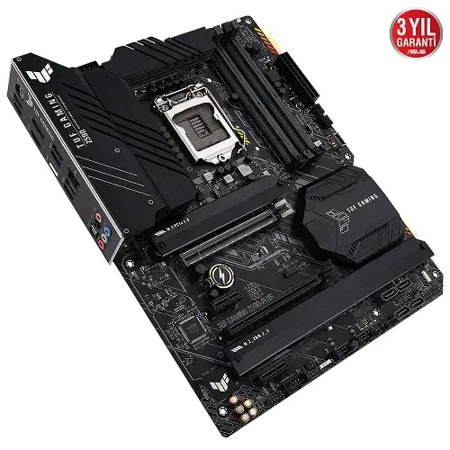 Asus TUF Gaming Z590-Plus Intel Z590 Soket 1200 DDR4 5133(OC)MHz ATX Gaming (Oyuncu) Anakart