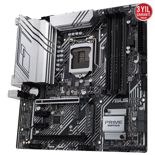 Asus Prime Z590M-PLUS Intel Z590 Soket 1200 DDR4 5133(OC)MHz mATX Gaming (Oyuncu) Anakart