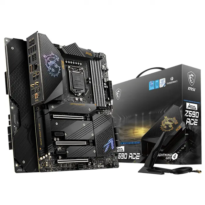 MSI MEG Z590 ACE Intel Z590 Soket 1200 DDR4 5600(OC)MHz ATX Gaming (Oyuncu) Anakart
