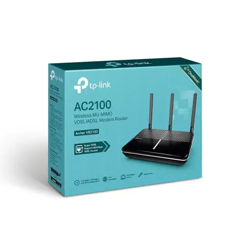 Tp-Link Archer VR2100 Dual Bant Gigabit VDSL Modem