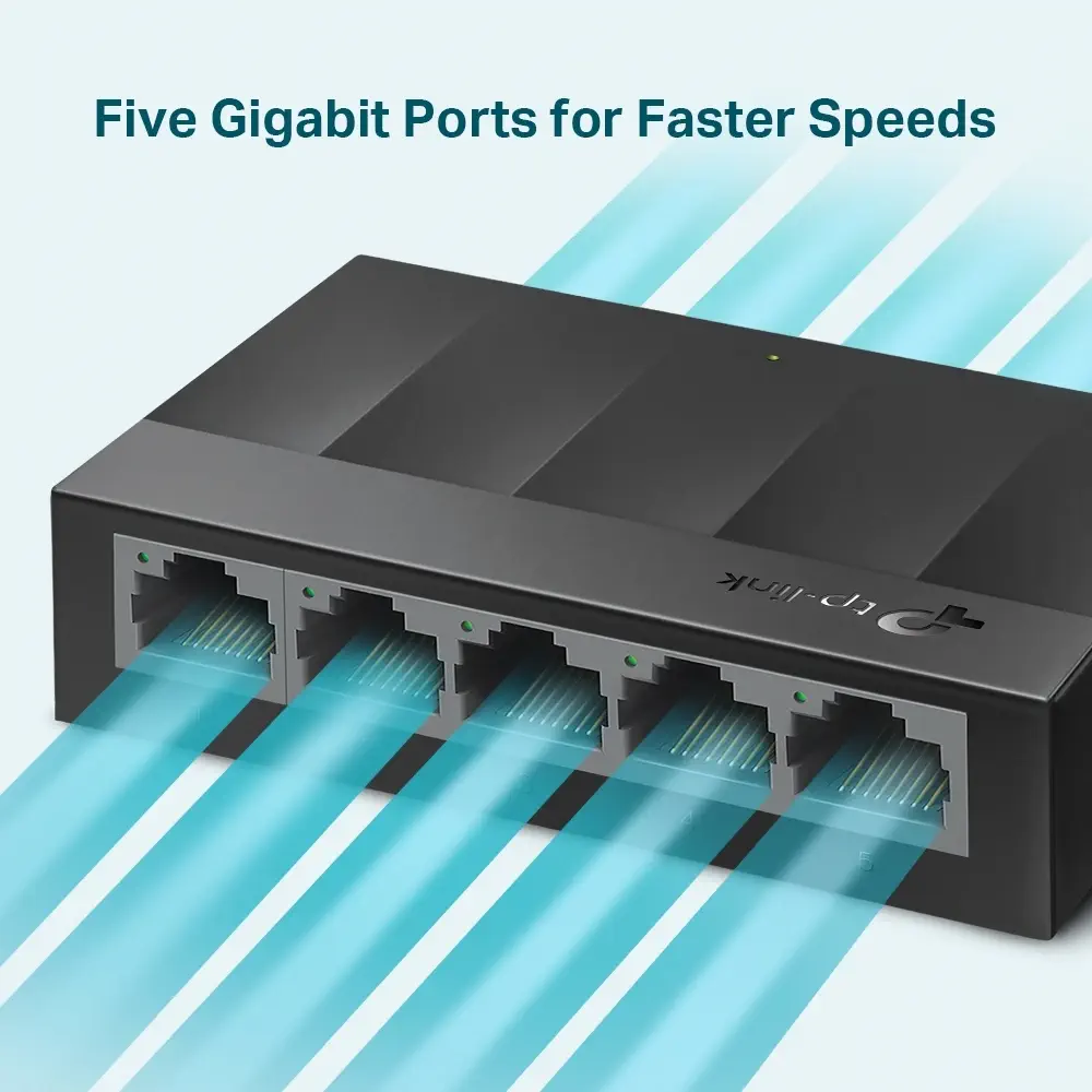 Tp-Link LS1005G 5 Port 10/100/1000 Mbps Yönetilemez Switch 
