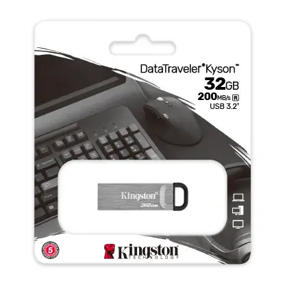 Kingston DataTraveler Kyson DTKN/32GB 32GB 200MB/s USB 3.2 Flash Bellek